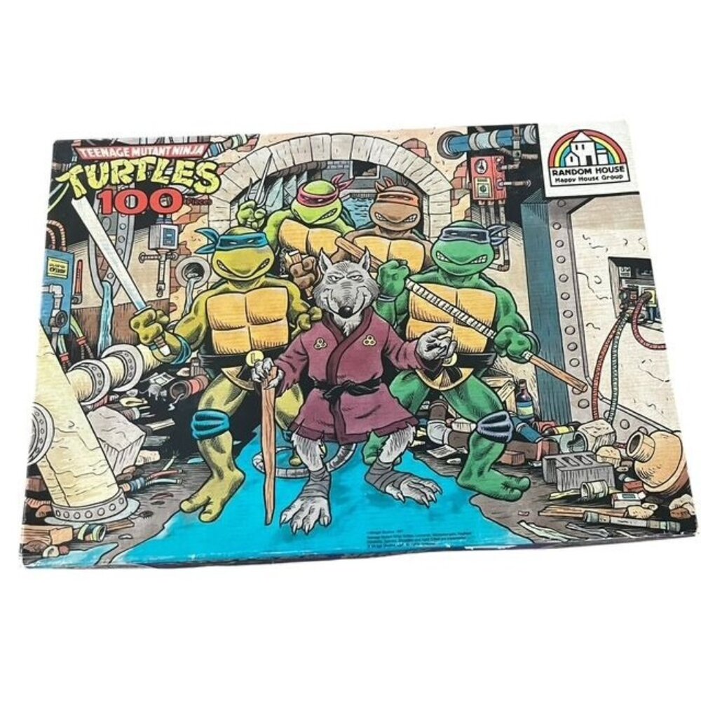 Vintage 1989 Teenage Mutant Ninja Turtles 100 Piece Random House Puzzle